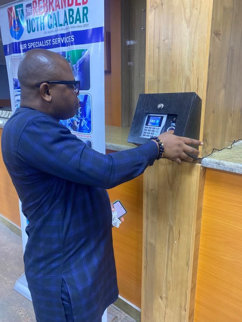 UCTH Biometric Clock-In and Clock-Out System